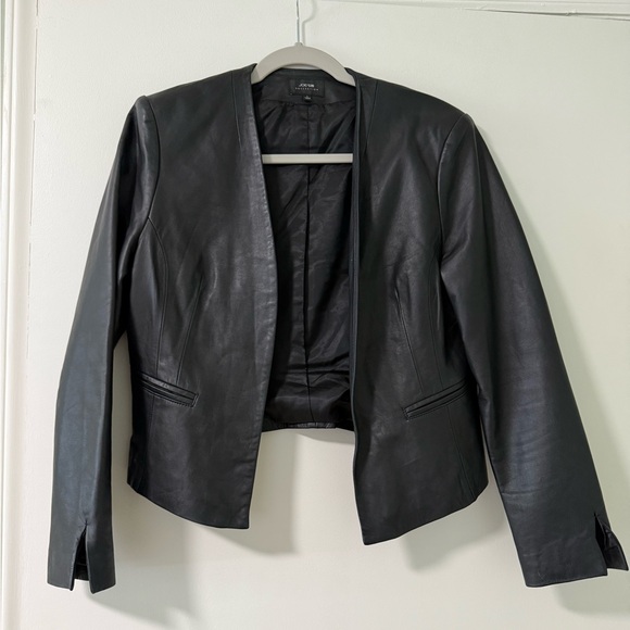 Joe’s Collection Lamb Leather Black Jacket Size S - Picture 1 of 15